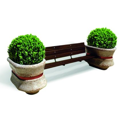 PANCHINA IN CEMENTO E LEGNO LEADER PS 248