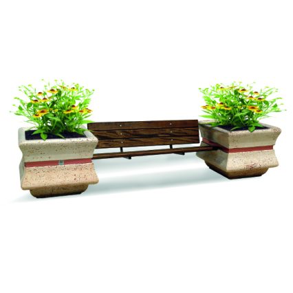 PANCHINA IN CEMENTO E LEGNO PRESIDENT PS 256