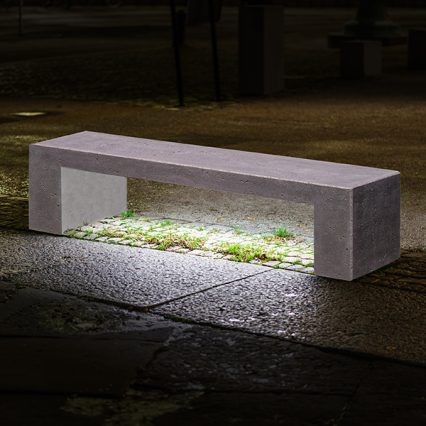 PANCHINA IN CEMENTO STONE LED PA 150 LED