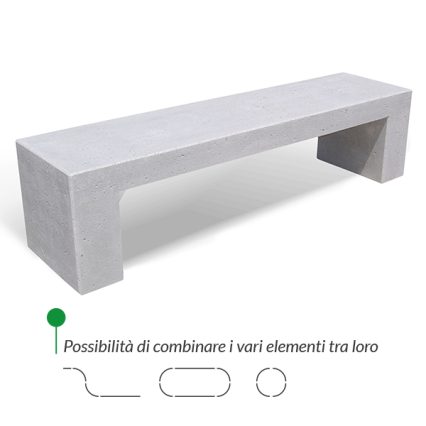PANCHINA IN CEMENTO STONE PA 149