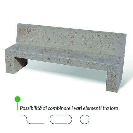 PANCHINA IN CEMENTO STONE PS 160